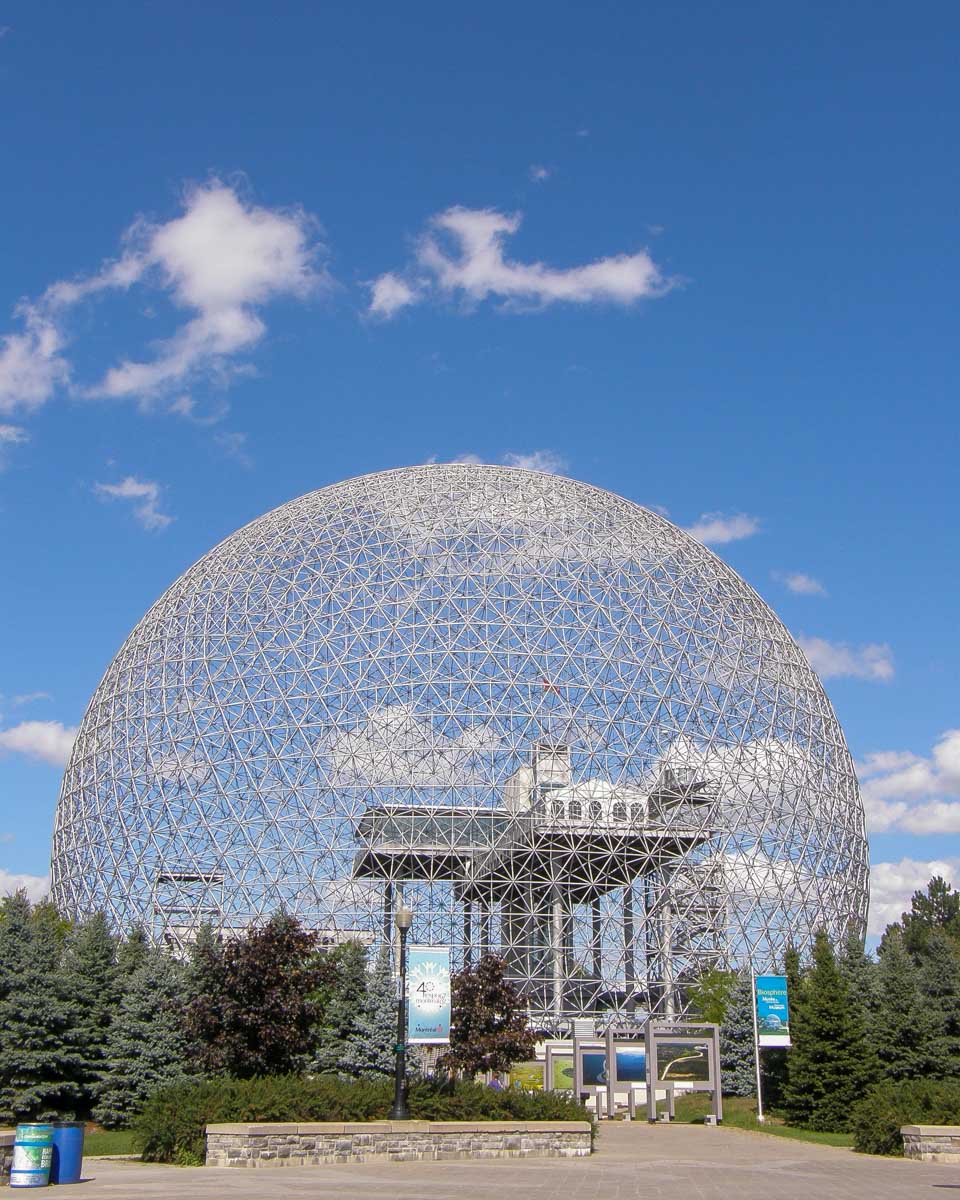 The Biosphere seen on a tour of Montreal Quebec 1