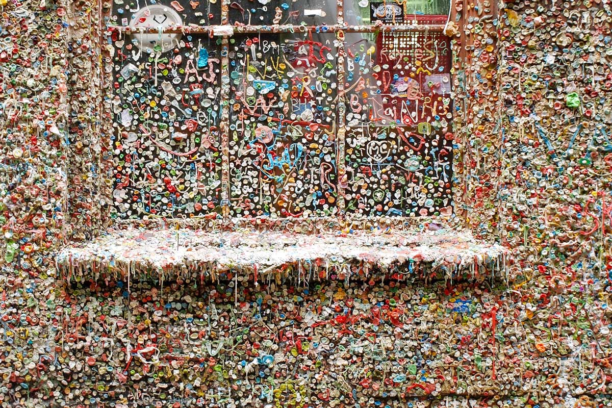 The Gum Wall in Seattle Washington
