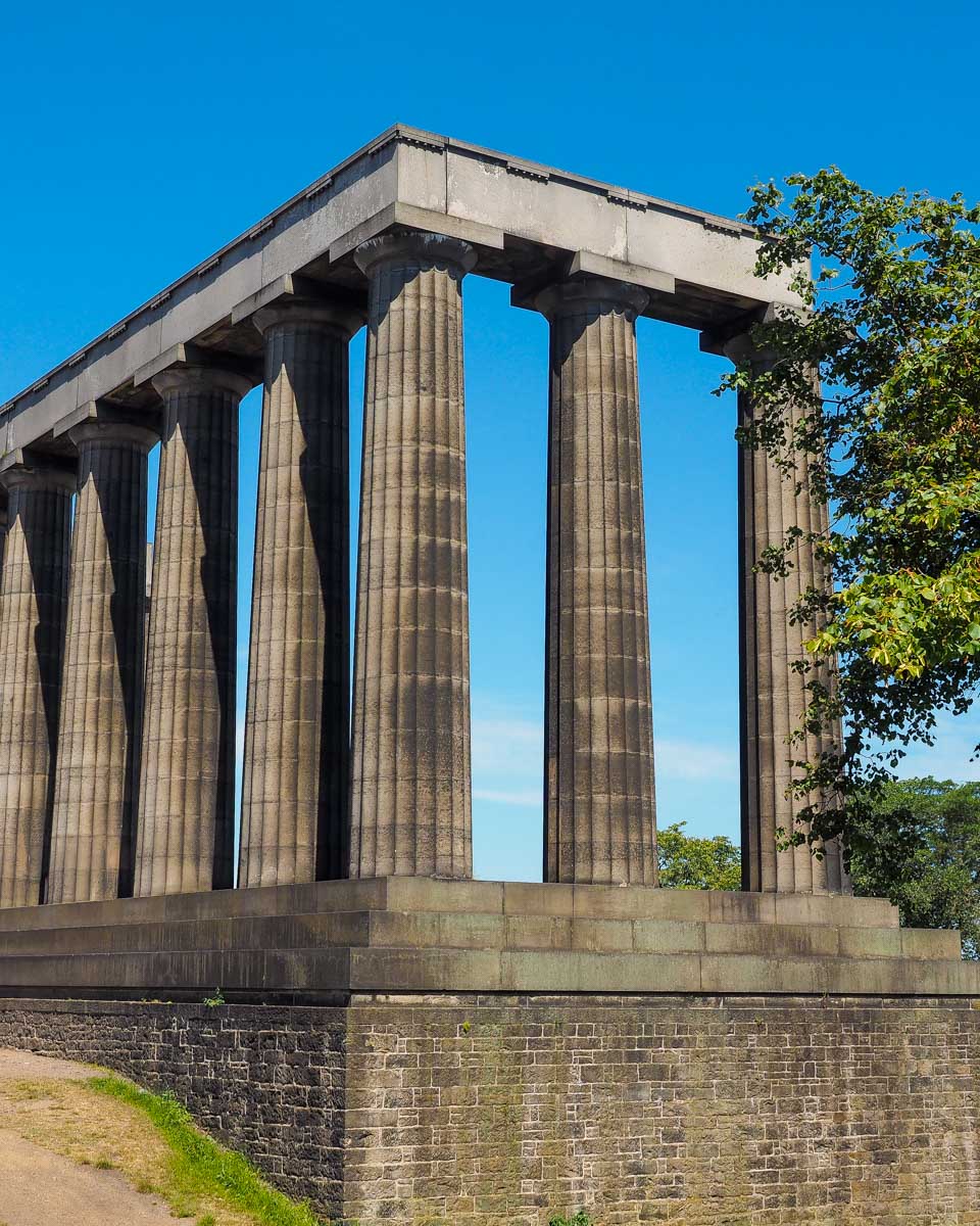 The National Monument on Calton Hill in Edinburgh Scotland