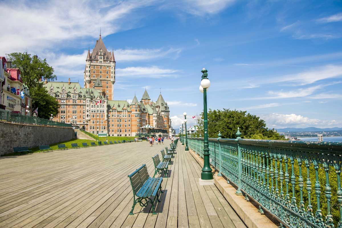 The Terrasse Dufferin in Quebec City Quebec