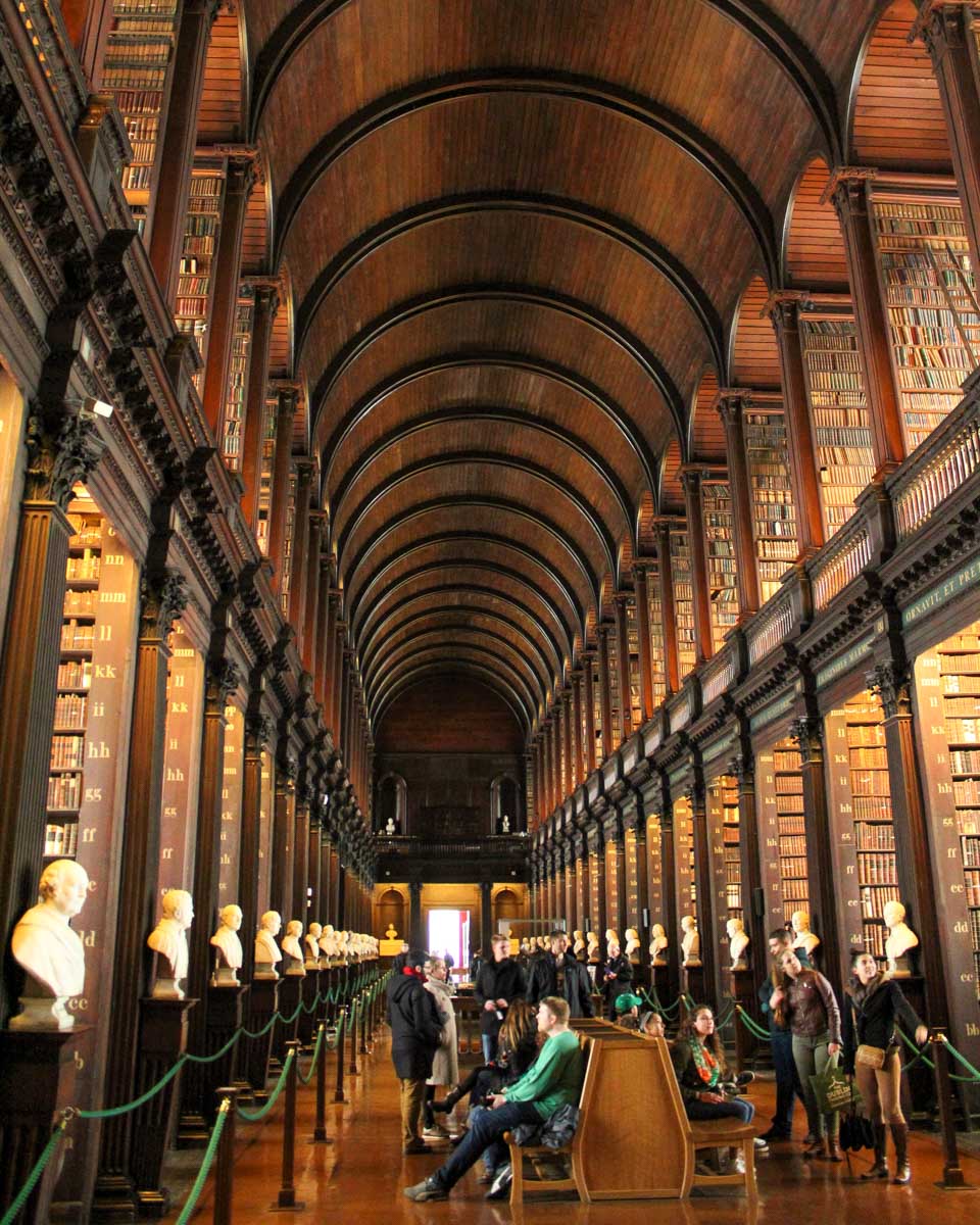 The Trinity College Library in Dublin Ireland