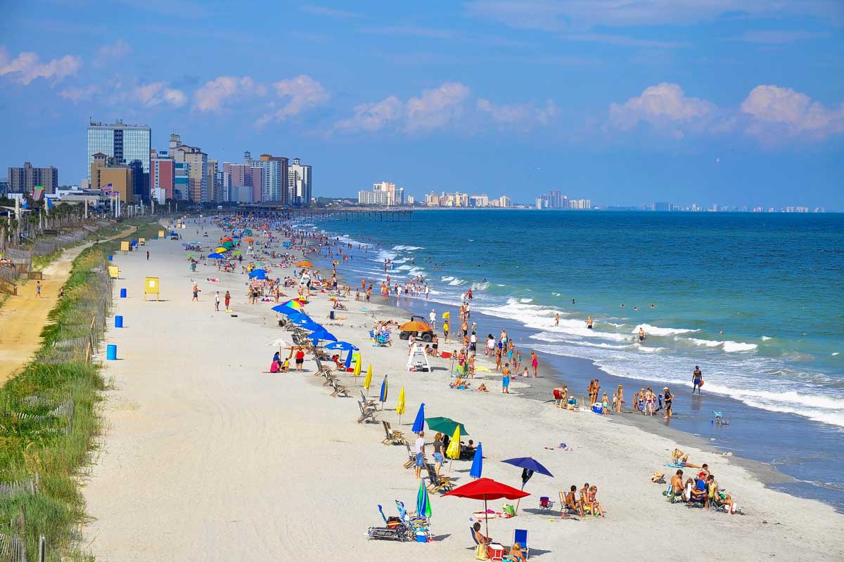 The view of Myrtle Beach South Carolina