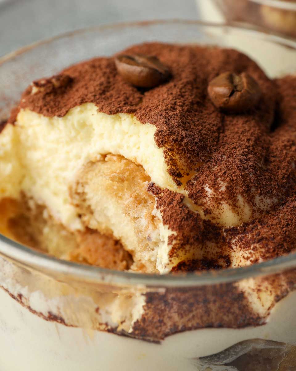 Tiramisu made during a cooking class in Verona Italy