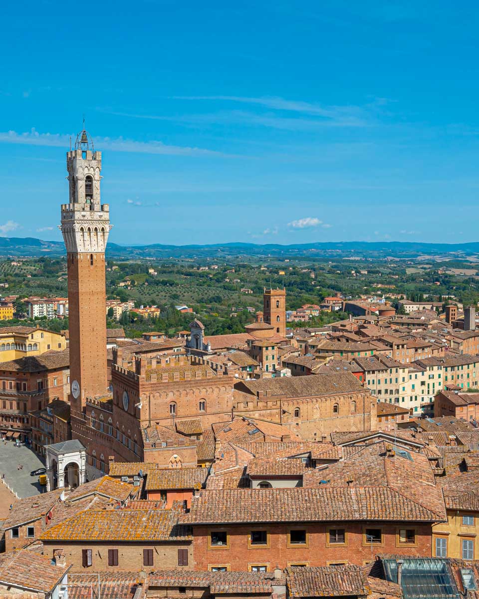 View of Siena from Panorama dal Facciatone Italy