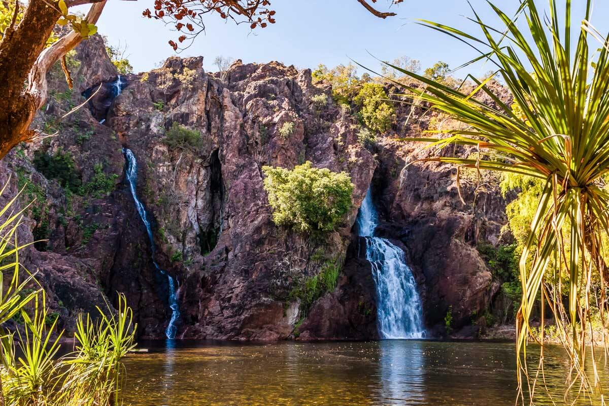 Wangi Falls seen near Darwin Australia on a sunny day