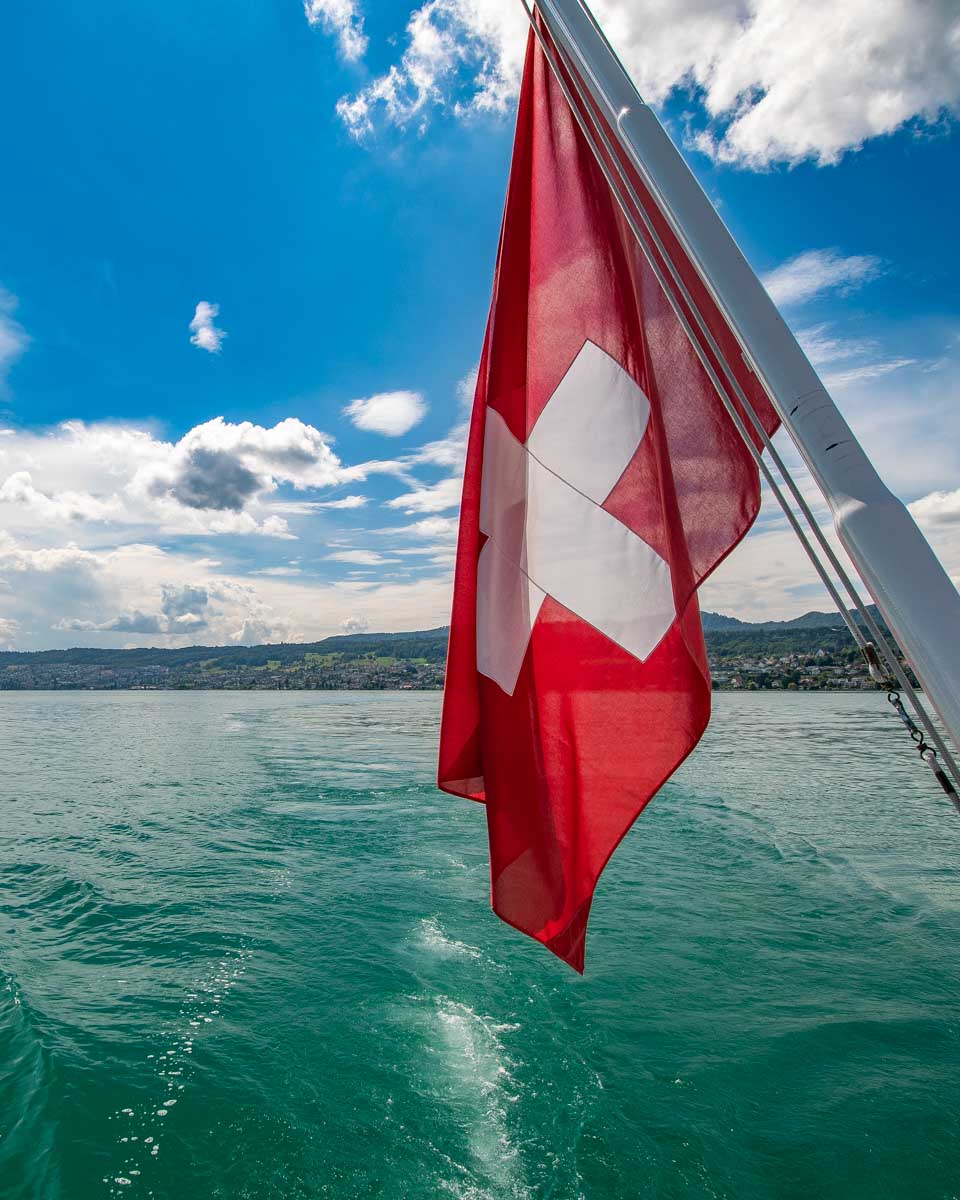 Zurich Lake seen on a tour in Zurich Switzerland