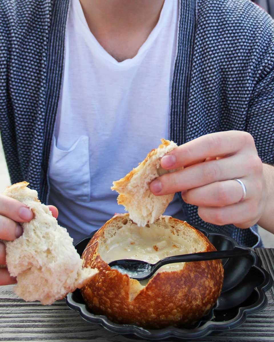 A-chowder-bowl-eaten-in-Boston-Massachusetts