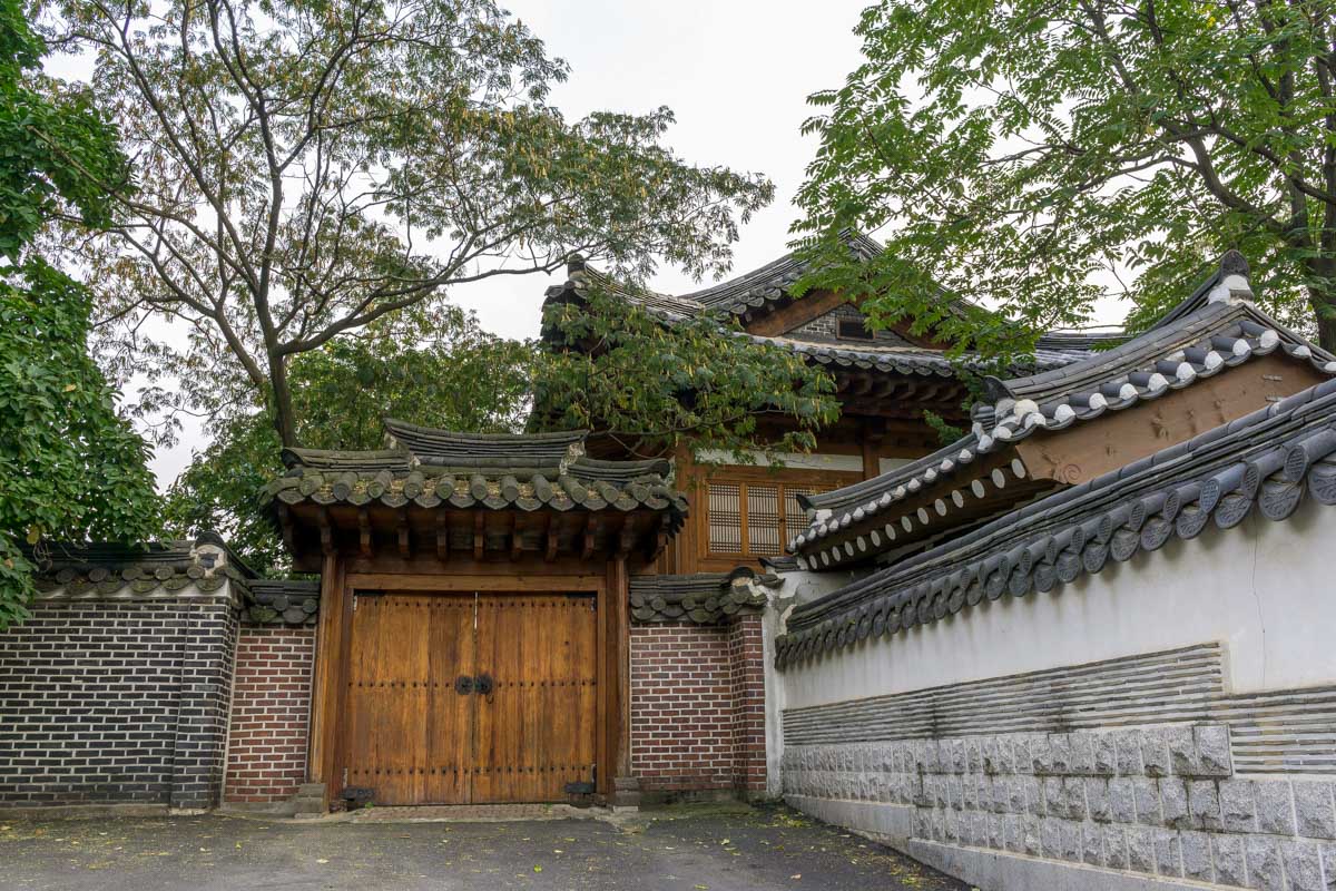 A hanok-style building in Insa-dong Seoul South Korea