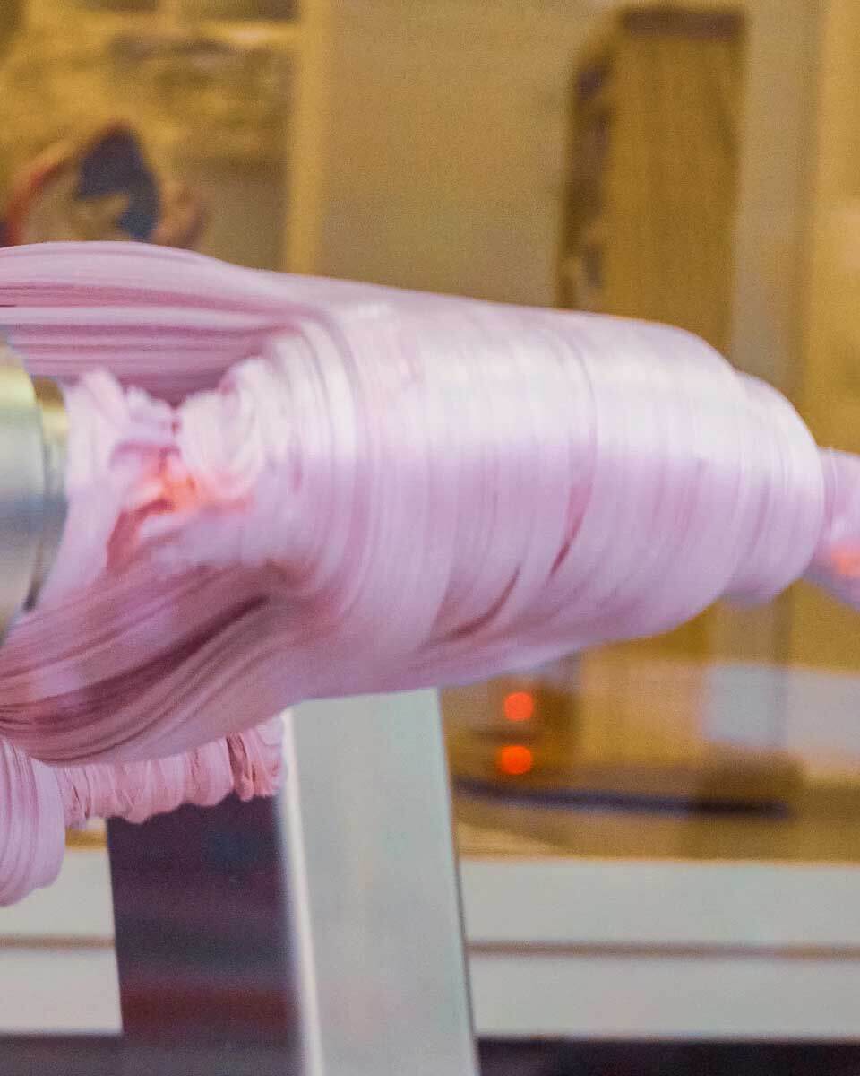 A machine making salt water taffy on Catalina Island California