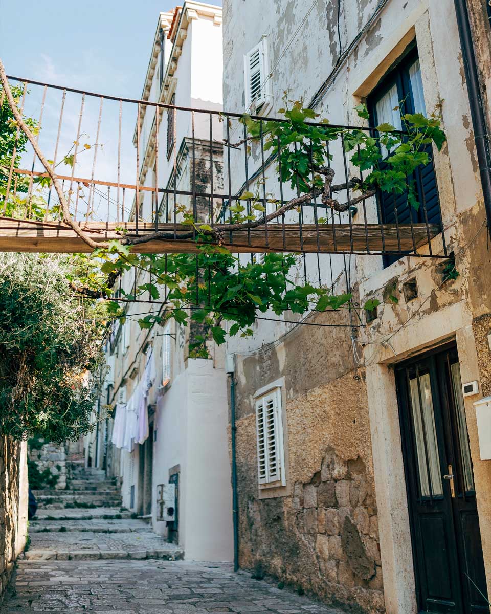 A street in Montovjerna near Dubrovnik Croatia