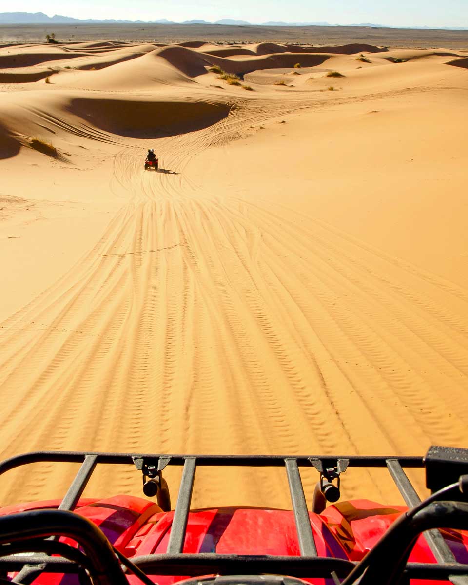 An-ATV-in-the-desert-on-a-tour-from-Marrakech Morocco