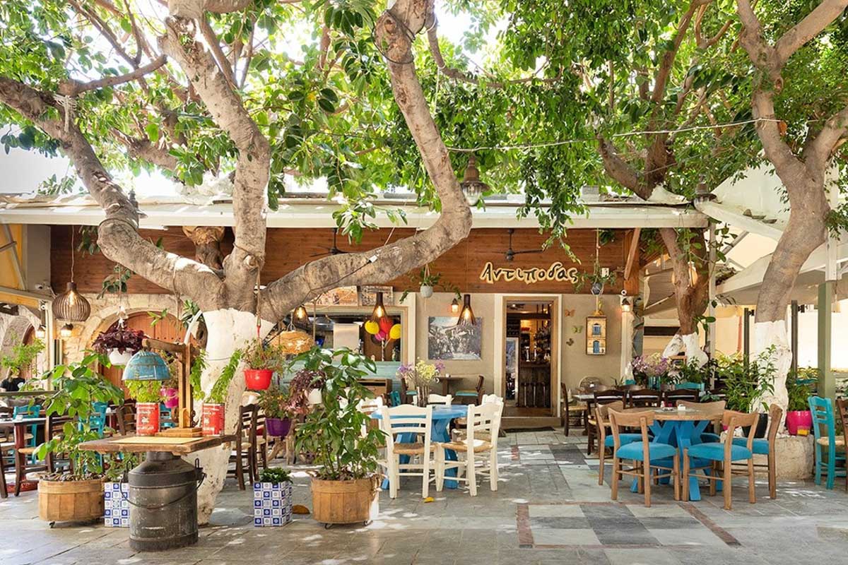 Antipodas Restaurant in Crete Greece