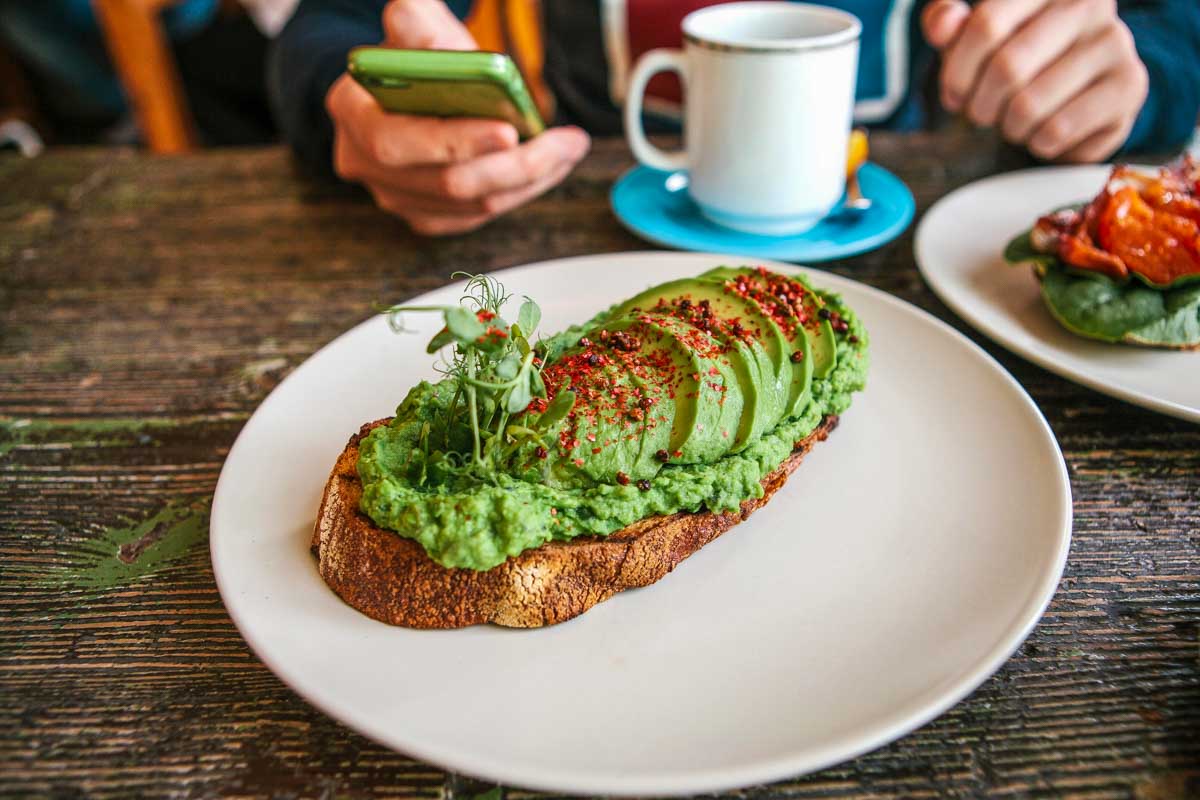 Avocado-toast-eaten-for-breakfast-in-Austin Texas