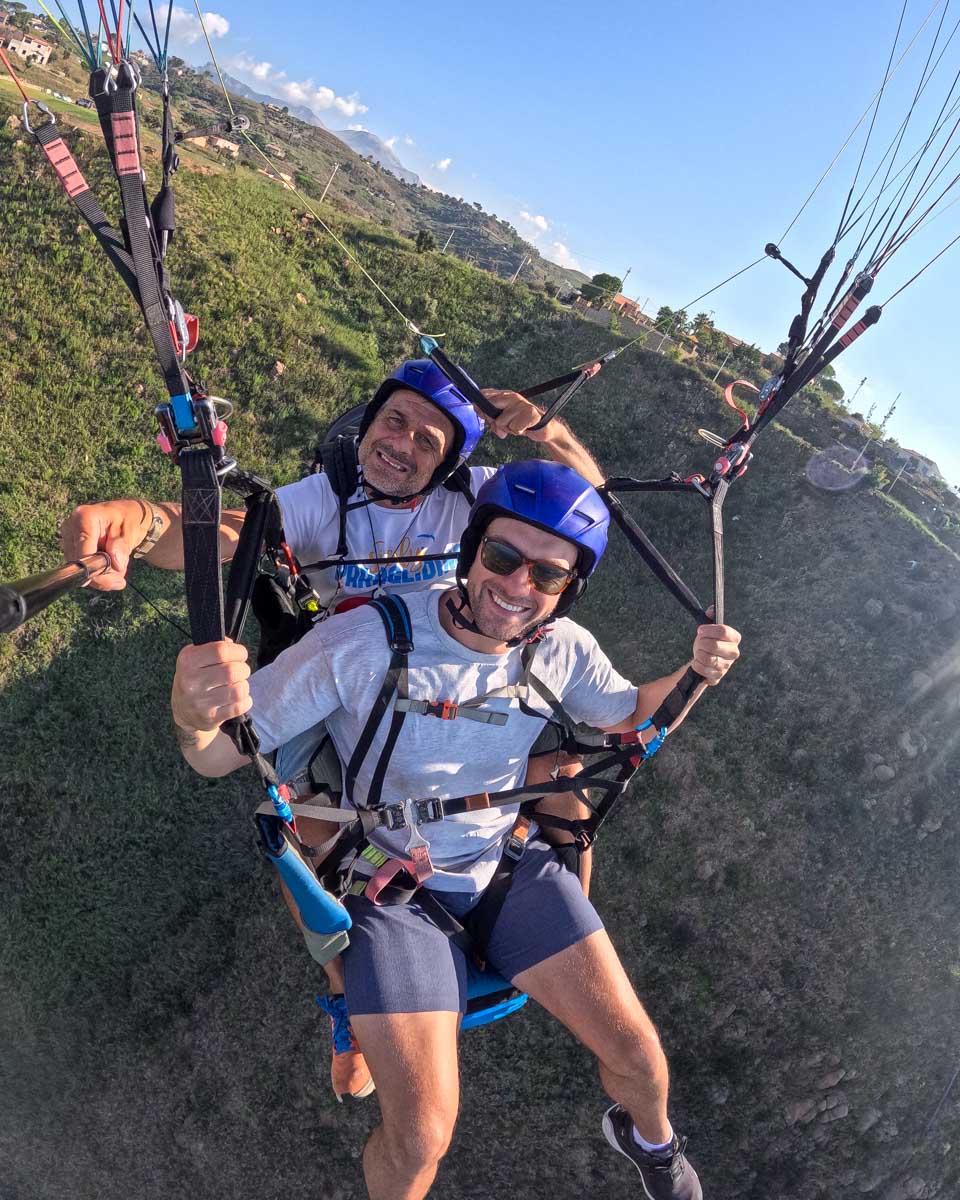 Daniel paragliding in Corfu Greece