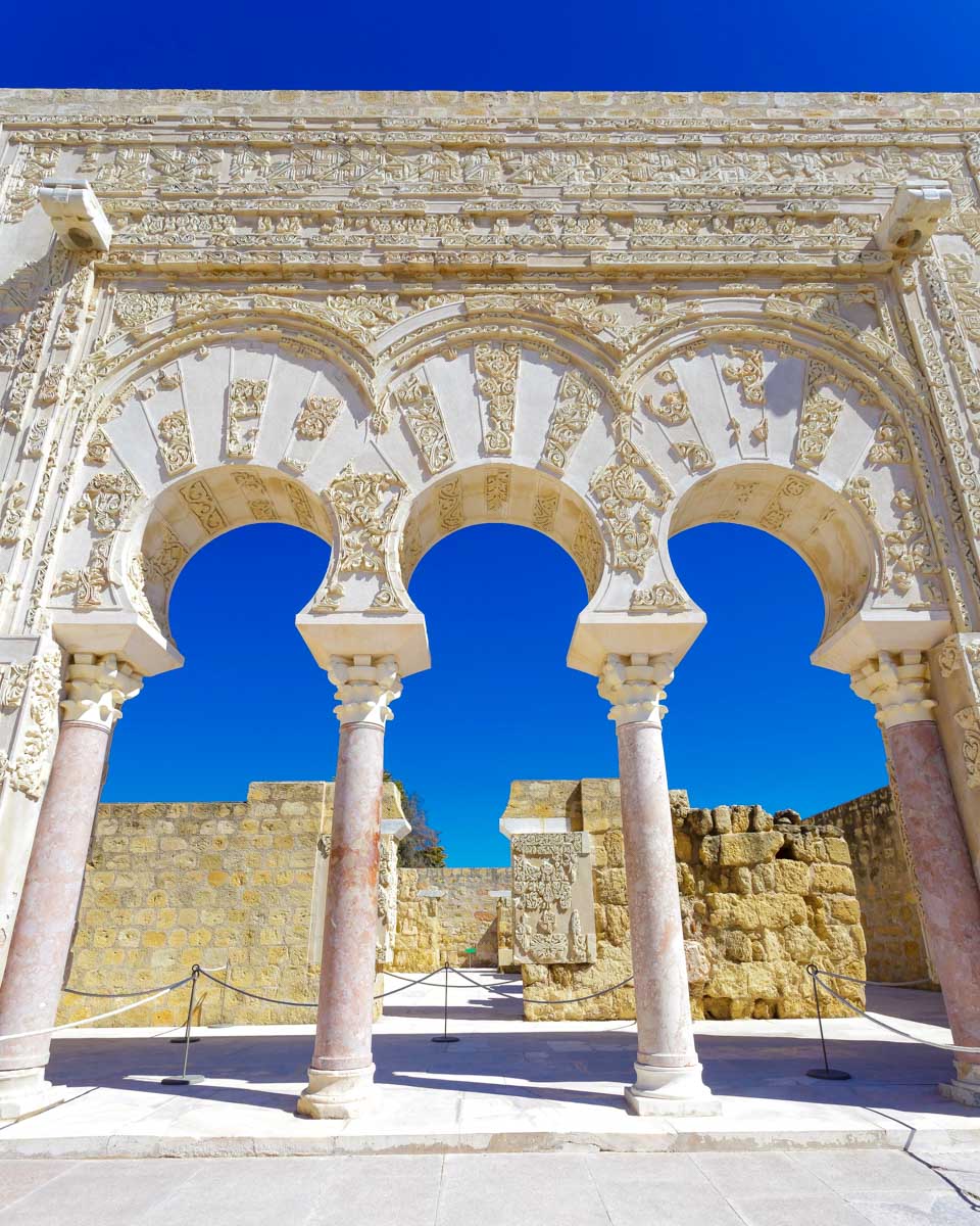 Entrance of Yafars house at Medina Azahara on a tour from Cordoba Spain