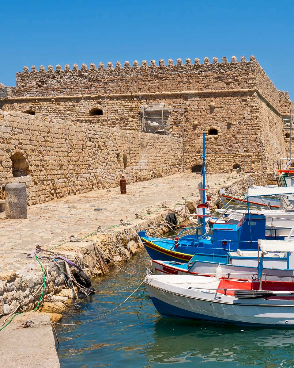 Heraklion Venetian Port and Fortress in Crete Greece