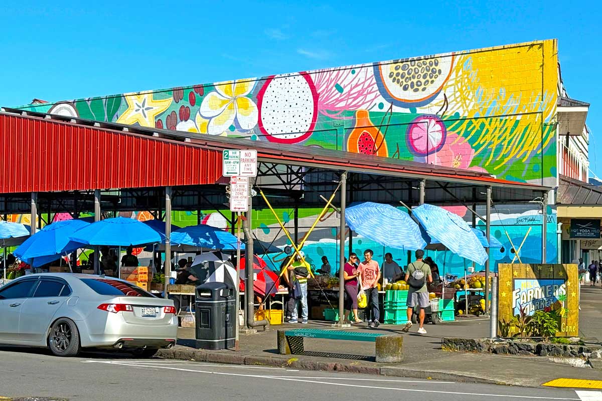 Hilo Farmers Market on Big Island Hawaii