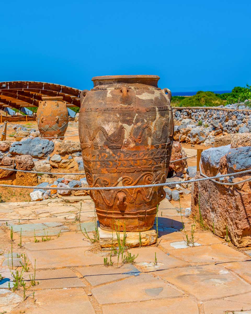 Malia Minoan Palace in Malia Crete Greece