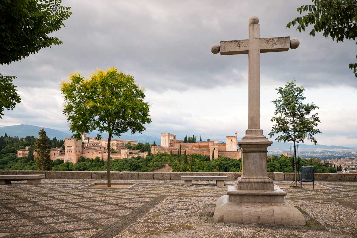 Mirador de San Nicolás in Granada Spain