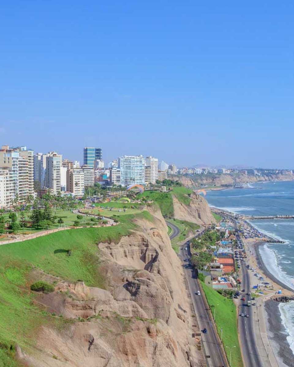 Miraflores-seen while paragliding in Lima Peru