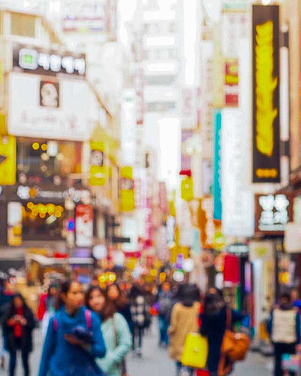 Myeongdong-Shopping-Street-in-Seoul-South-Korea