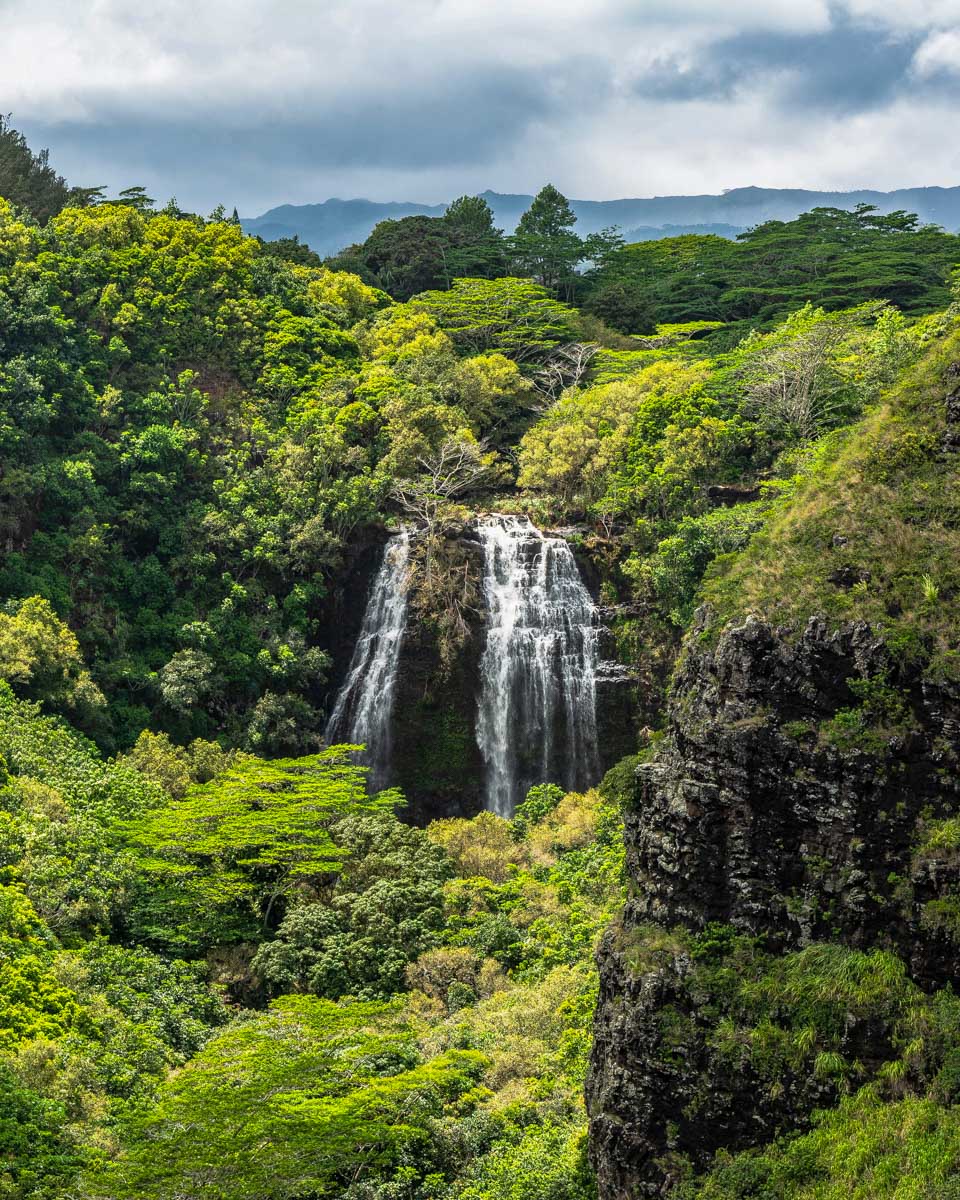 Opaekaa Falls in Wailua State Park, Kauai, Hawaii in Wailua State Park, Kauai, Hawaii