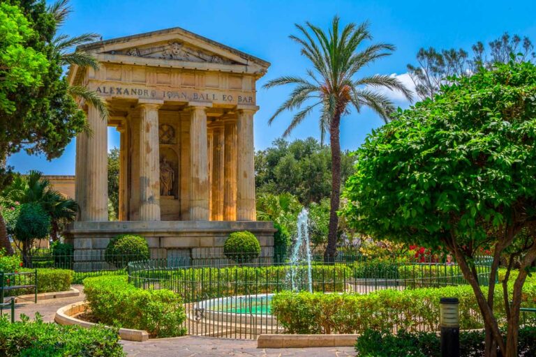 Part of the Barrakka Gardens in Malta