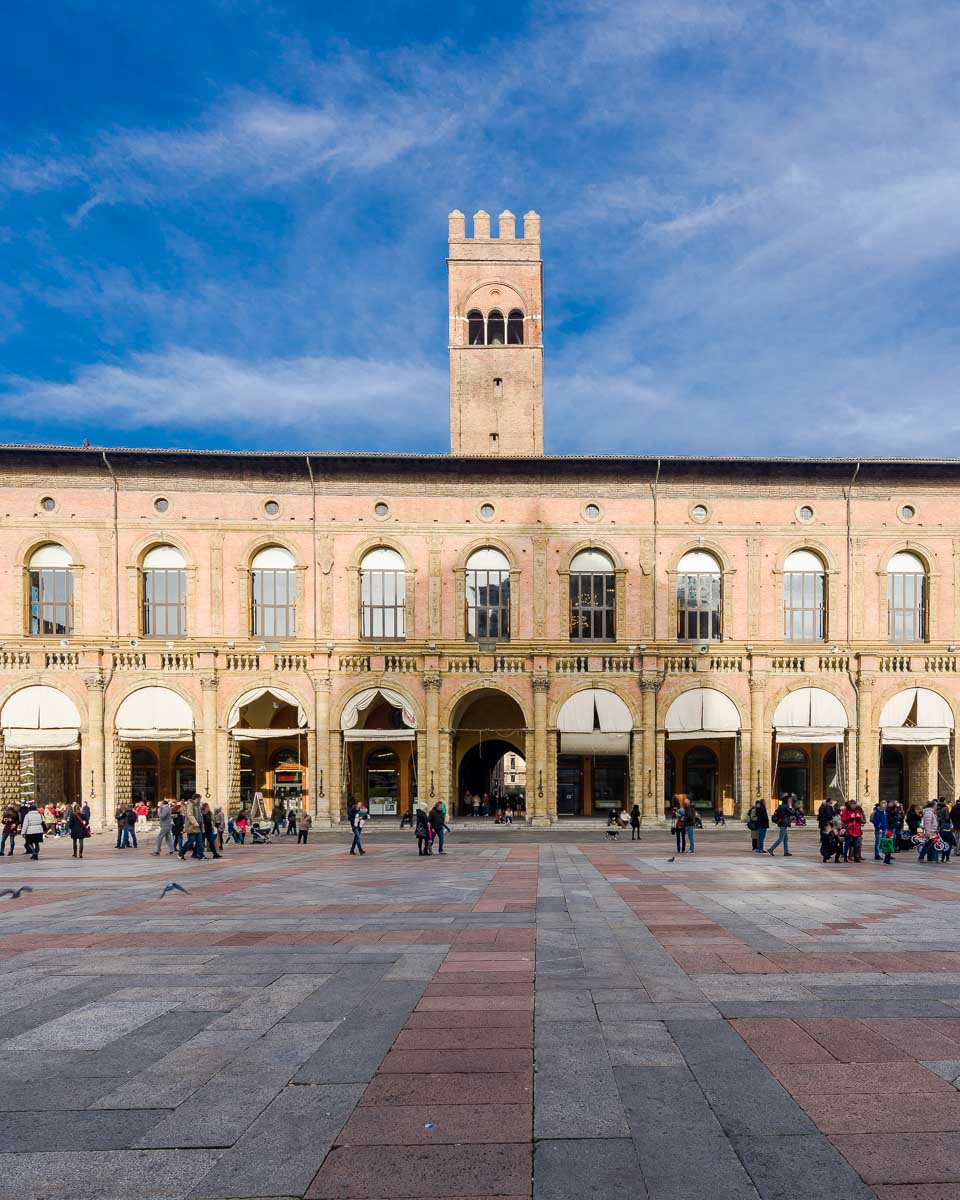 Piazza Maggiore in Bologna Italy
