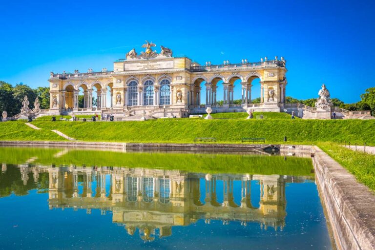 Schonbrunn Palace seen in Vienna Austria