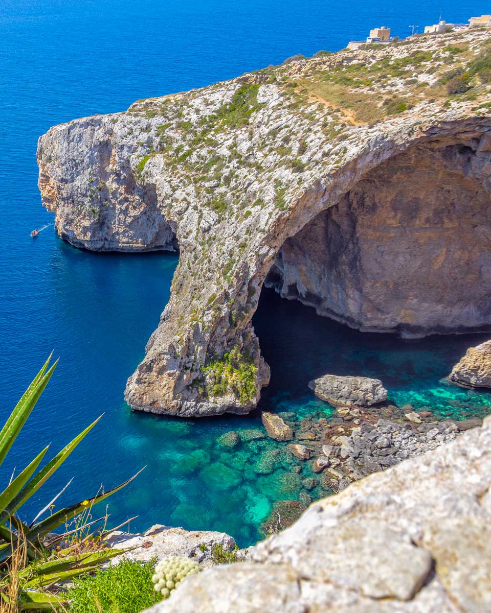 The Blue Grotto seen on a private tour of Valletta Malta