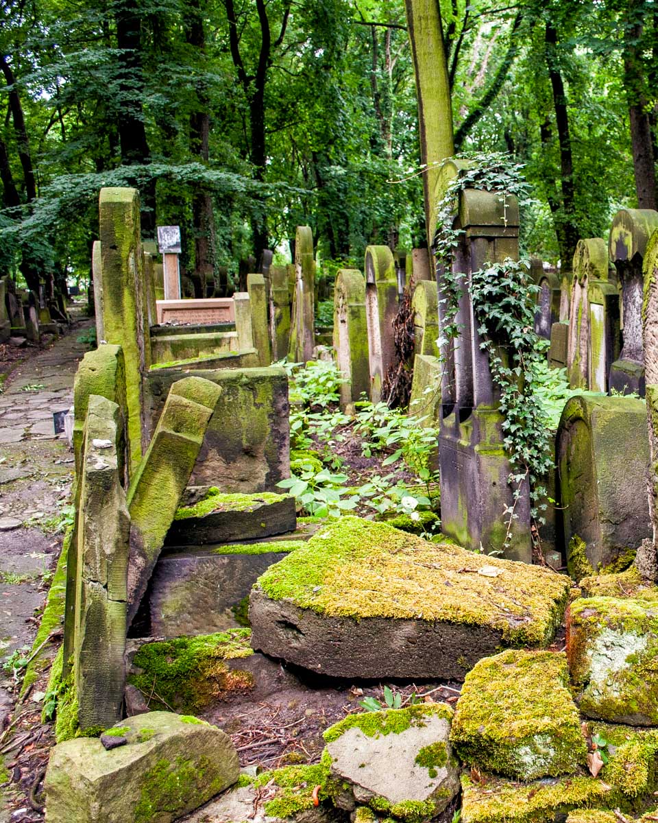 The Old Jewish Cemetery in Kazimierz Krakow Poland
