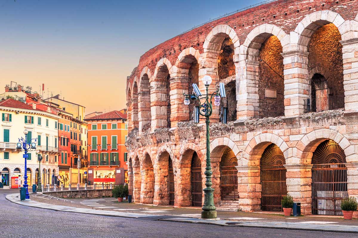 The Verona Arena in Verona Italy