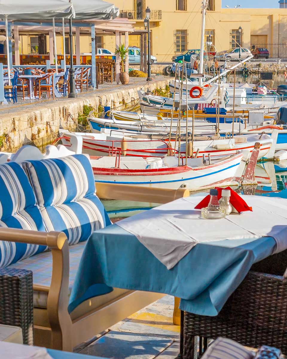 The old venetian harbour in Rethymnon Crete Greece (2)