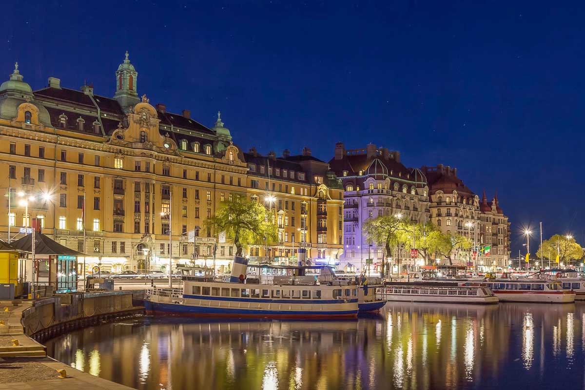 View of Strandvagen, Stockholm Sweden