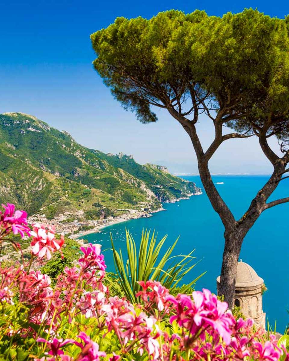 Villa-Rufolo-in-Ravello-Italy on the Amalfi Coast