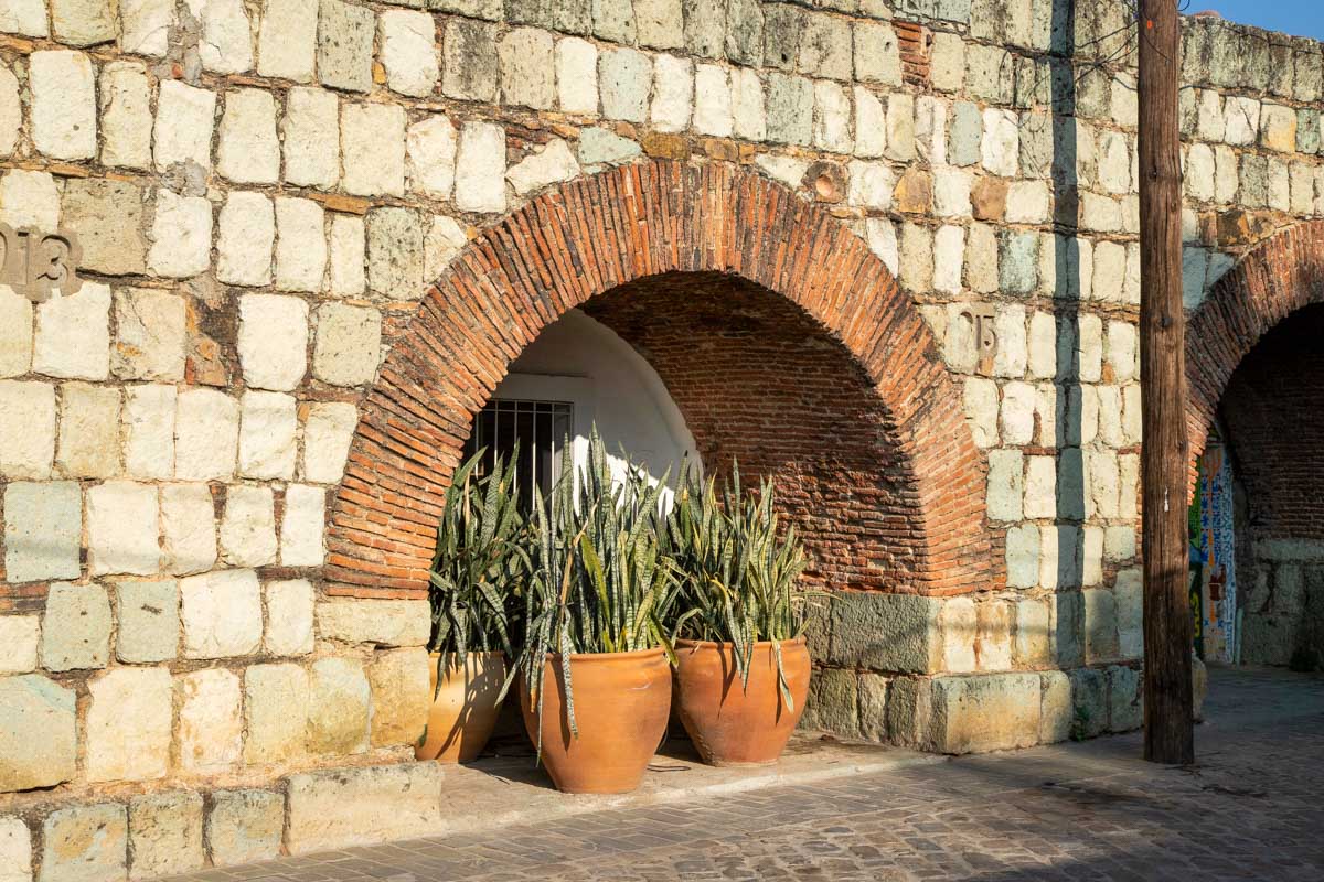 An old arch in oaxaca Mexico
