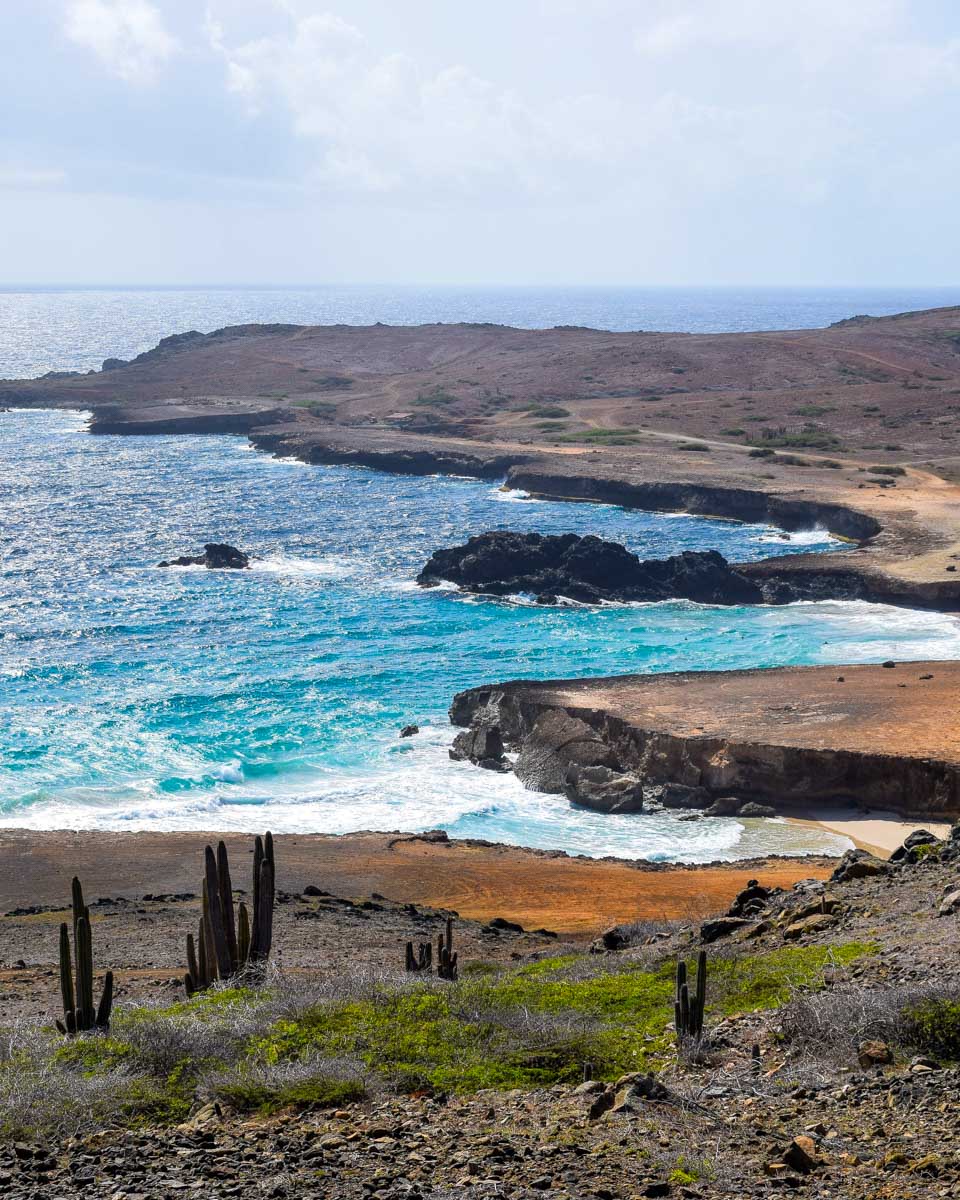 Arikok National Park seen on a horseback tour on the island of Aruba