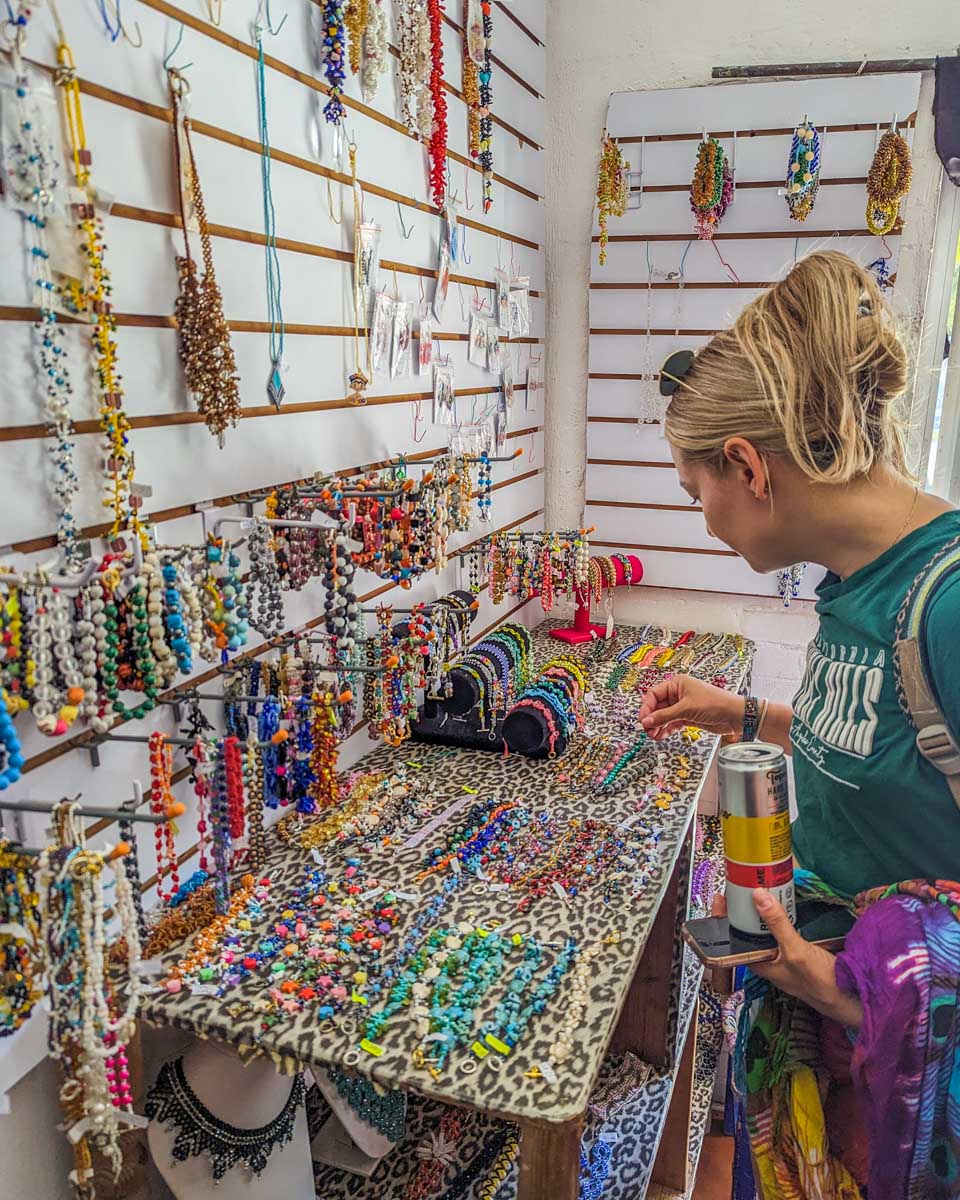 Bailey-shops-at-a-store-in-Cabo San Lucas-Mexico