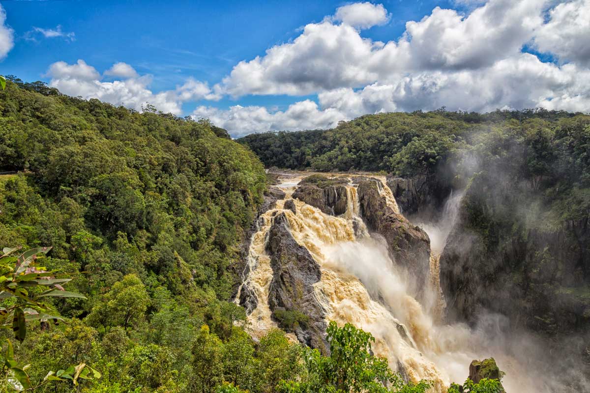 Barron Falls at Kuranda seen on a tour from Cairns Australia