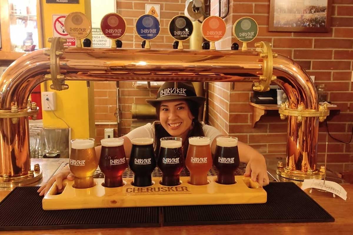 CHERUSKER Cervecería Alemana in Quito Ecuador