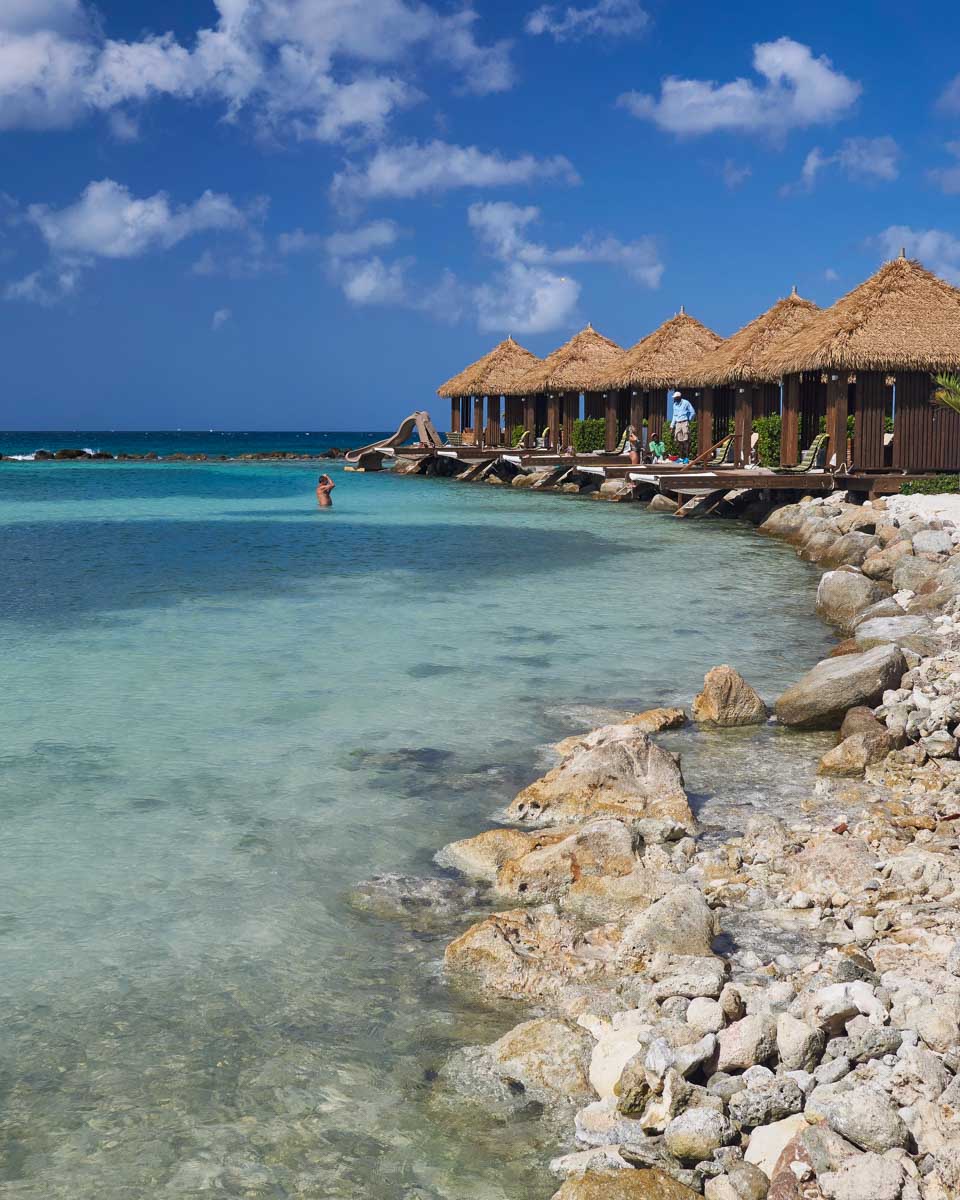 Cabanas on Renaissance Island in Aruba