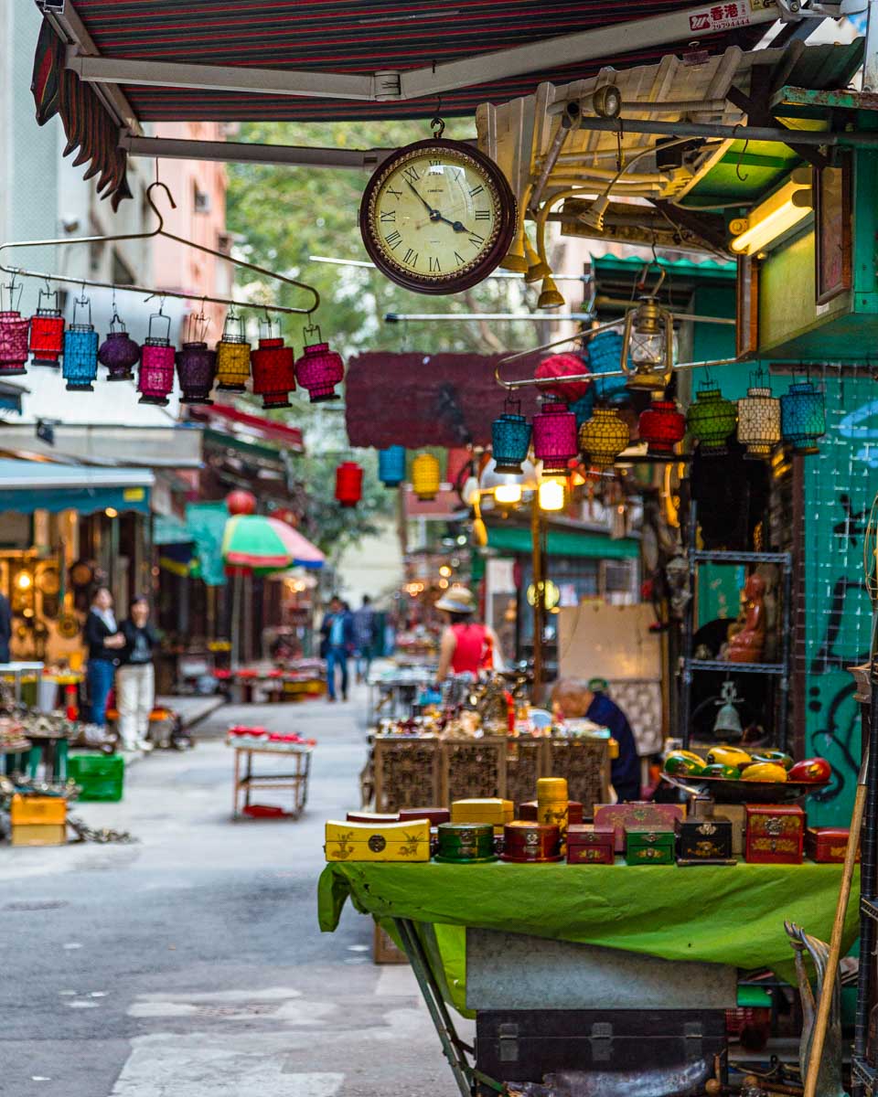 Cat Street seen on a tour in Hong Kong