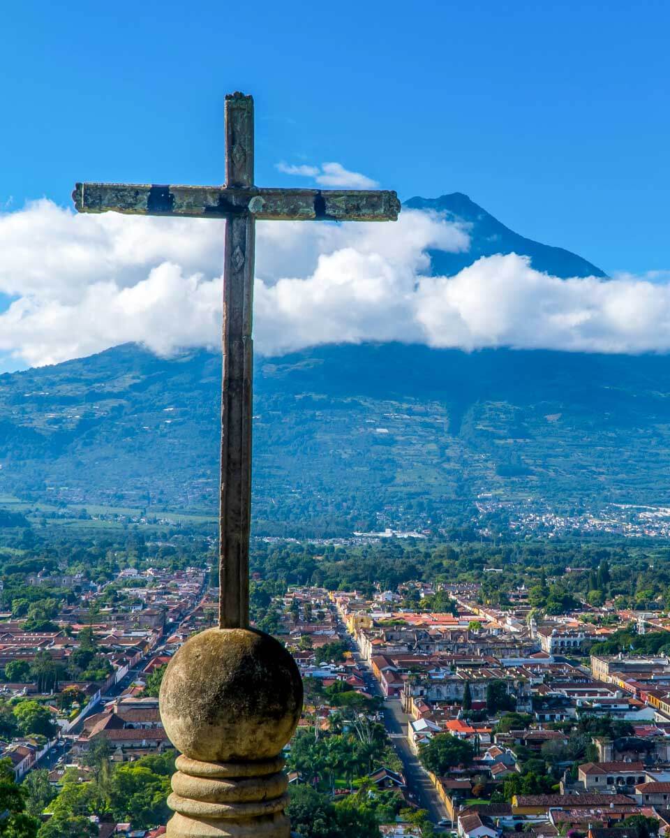 Cerro de la Cruz seen on an ATV tour from Antigua Guatemala