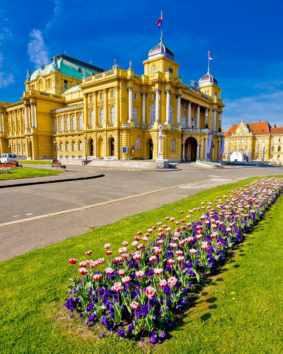 Croatian National Theatre in Zagreb Croatia