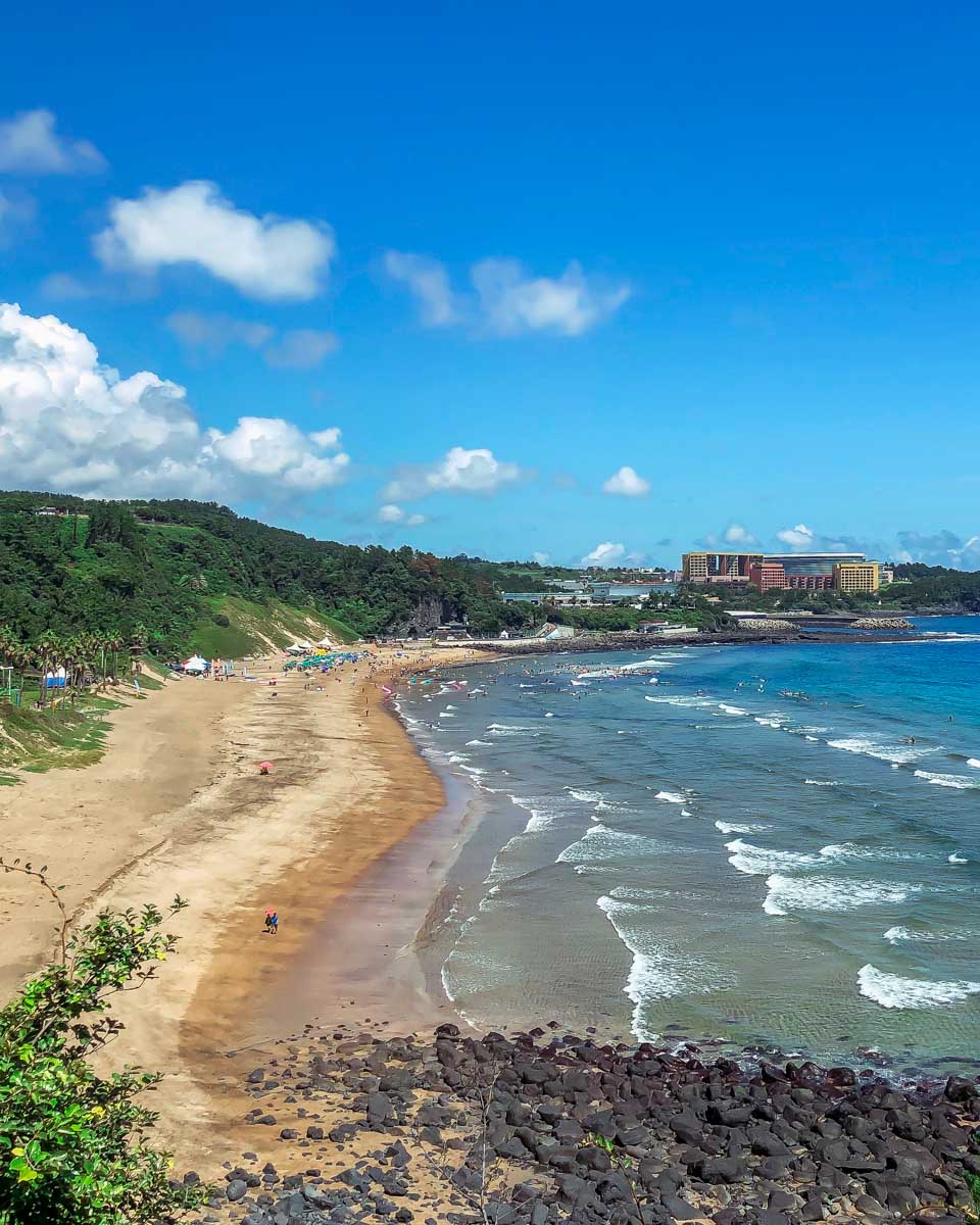 Jungmun Beach on Jeju Island South Korea