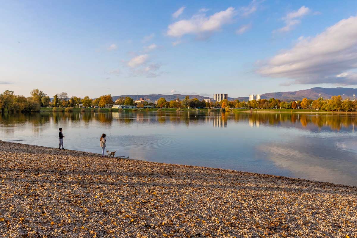 Lake Jarun in Zagreb Croatia