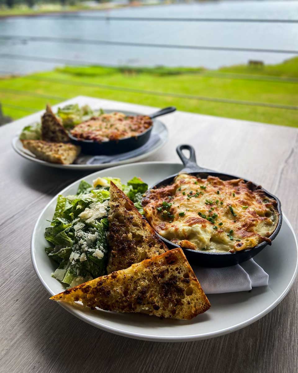 Lunch served on the patio of Hilo Bay Cafe in Hilo Hawaii