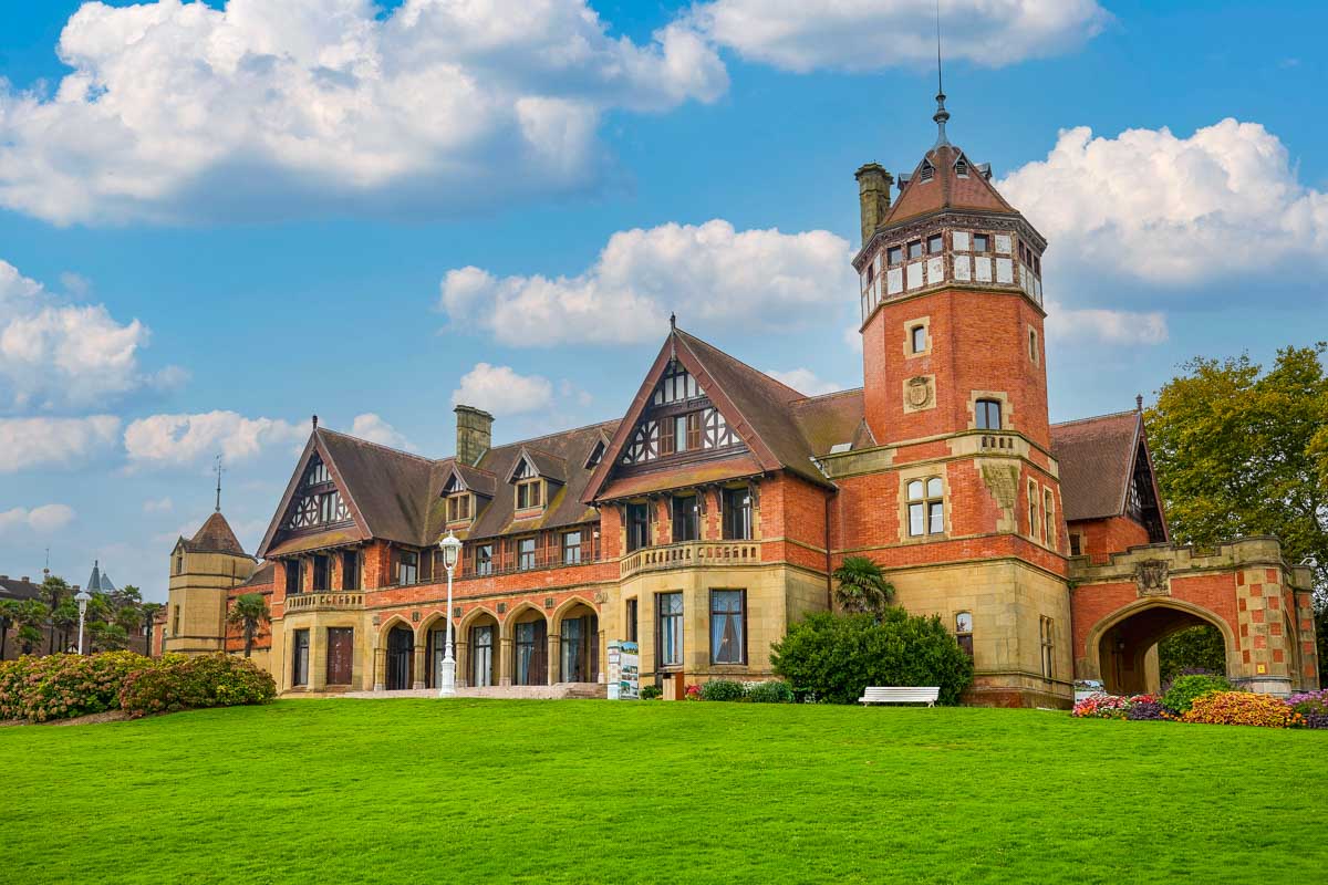 Miramar Palace seen on an ebike tour of San Sebastian Spain
