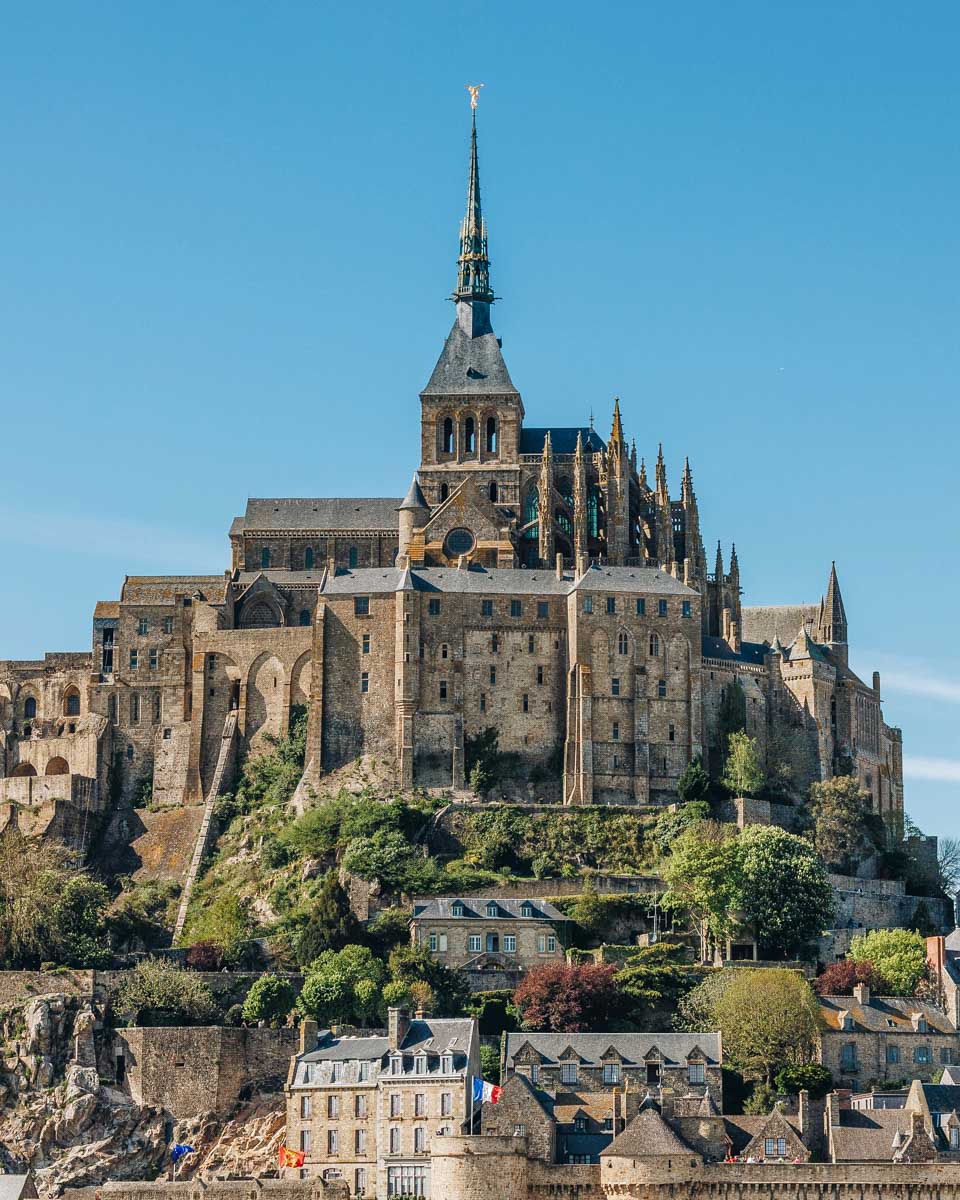 Mont Saint Michel seen on a tour in France
