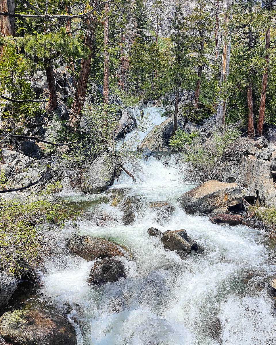 Part of the Eagle Falls Trail on Lake Tahoe